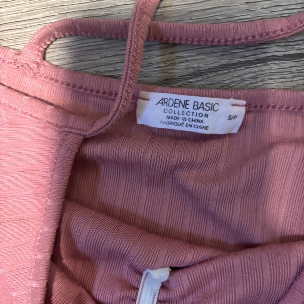 Dusty Rose Ribbed Cropped Cami Top - Ardene size Small - Picture 6 of 6